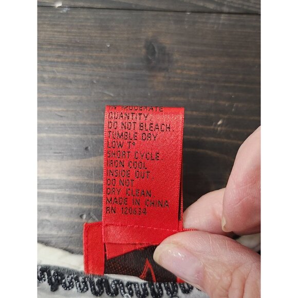 V Cristina Tunic Top, Women's Button Up White with Navy Embroidery, Three-Quarte - Picture 6 of 8